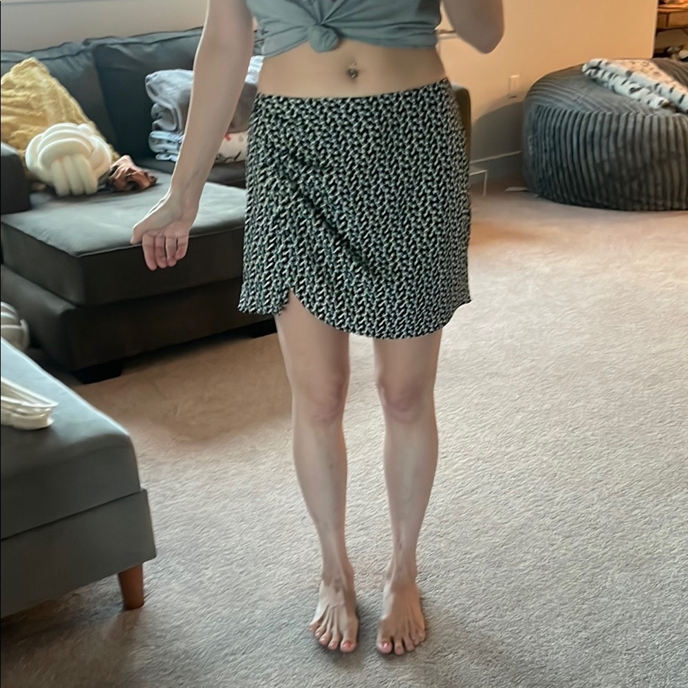 Cotton Candy Black and White Mini Skirt